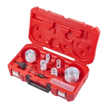 Набір коронок Bi-Metal HOLE DOZER MILWAUKEE, (діаметри 19/22/25/29/30/35/37/41/52/60/79мм) (15шт), пластиковий кейс (не каталого