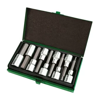 Набор головок-бит шестигранник TOPTUL 1/2" Н4-Н17 80мм GAAD0905