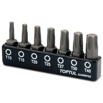 Набор бит TORX TOPTUL 1/4" 7ед. (T10-T40) GAAV0702