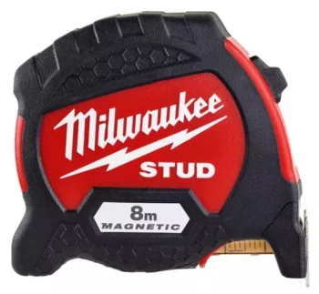 Рулетка магнитная STUD MILWAUKEE GEN II, 8м (33мм), (заміна на 4932498765)