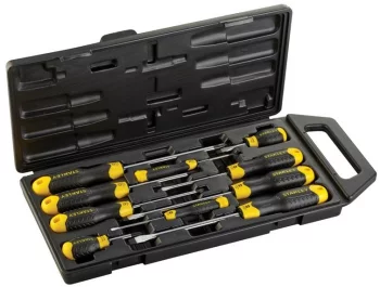Викрутки Stanley CushionGrip SL,PH, кейс, набір 10шт