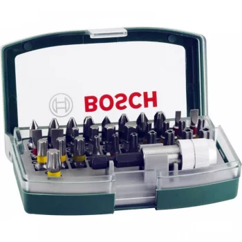 Біти Bosch Professional магнітний бітотримач, SL,PH,PZ,H,T,TT, 25мм, кейс, набір 32шт