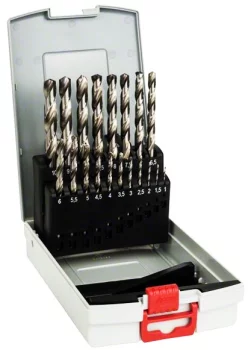 Набір свердел по металу Bosch Professional HSS-G ProBox, 1-10мм, кейс, 19шт
