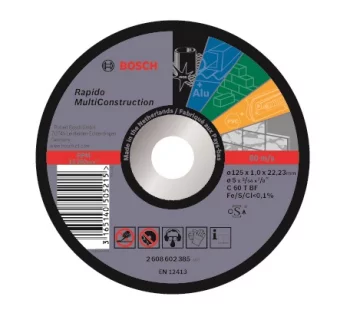 Диск відрізний Bosch Professional Rapido Multi Construction 125x1мм