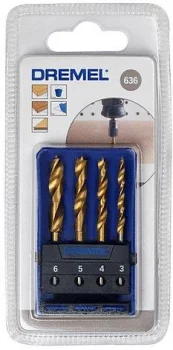 Свердло по дереву Dremel, набір 4шт