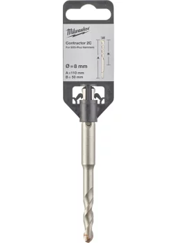 Бур SDS-PLUS Contractor MILWAUKEE діаметр 8x110х50мм