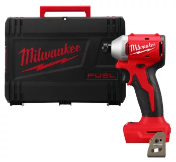 Шуруповерт ударний акумуляторний безщітковий M18 BLIDR-0X крутий. мом. 190 Нм MILWAUKEE (+ударна викрутка, затискач для пояса, H