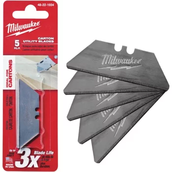 Леза змінні трапецієподібні MILWAUKEE, закругленні (5шт)