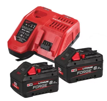 Енергокомплект M18 FORGENRG-802 MILWAUKEE (2 акумул 8.0 А/г. 18В, зарядний пристрій)