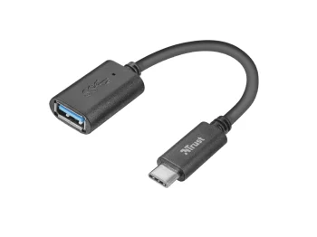 Адаптер Trust Calyx USB-C > USB3.0, 0.09м, чорний