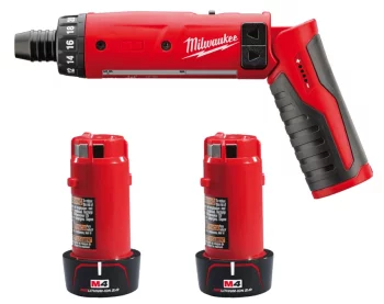 Викрутка акумуляторна MILWAUKEE M4 D-202B, (+ заряд. пристрій, 2 акум.Х2Аг, сумка для інструментів)