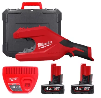 Труборіз для труб з нержавіючої сталі та міді акумуляторний MILWAUKEE M12 PCSS54-402C (до 54мм)