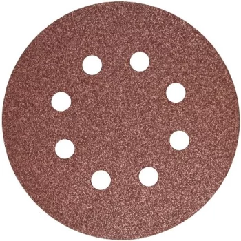 Набір шліфувальних кругів S & R D125 P120 - 8 отворів, 5 шт.