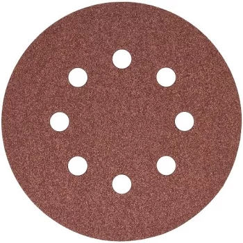 Набір шліфувальних кругів S & R D125 P180 - 8 отворів, 5 шт.