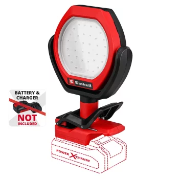 Лампа акумуляторна Einhell GC-OL 18/1500 Li - Solo, PXC, 18В, 36 LED, 1500 лм, 7000 К, 3 режими яскравотсі, 0.45 кг без АКБ та ЗП