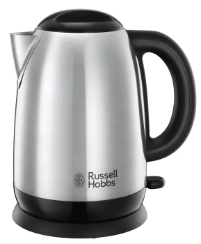 Електрочайник Russell Hobbs Adventure 1.7л, метал, сріблясто-чорний