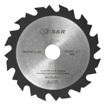 Диск пиляльний S & R Meister Power Cut 190x30x2,6 мм
