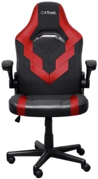 Крісло Trust GXT703R Riye, ПУ шкіра, Foldable Armrests, червоний