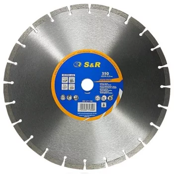 Диск відрізний алмазний S & R Meister сегментний по бетону 350 мм.