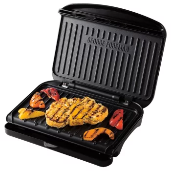 Гриль George Foreman прижимний Fit Grill Medium 1630Вт, темп. режимів-1, пластик, чорний