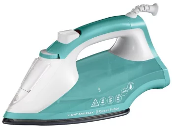 Праска Russell Hobbs Light & Easy, 2400Вт, 240мл, паровий удар -30гр, постійна пара - 110гр, Anti-calc, нерж. сталь, бірюзовий
