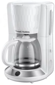 Кавоварка Russell Hobbs крапельна Honeycomb 1.25л, мелена, білий