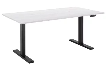 Стіл комп'ютерний 2E CE150WWHITE-MOTORIZED, регулювання висоти, електропривід 220В, 62/128x150х75cм, Wood White