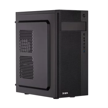 Корпус 2E Alfa E185-400 з БЖ 2E ATX400W, 1xUSB3.0, 2xUSB2.0, VGA 310мм, ATX, чорний