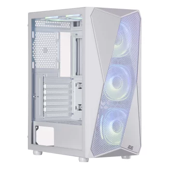 Корпус 2E GAMING Aruba G3313W, без БЖ 1xUSB3.0, 2xUSB2.0, 5x120мм ARGB, VGA 330мм, LCS ready, HUB, TG Side Panel, ATX, білий