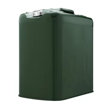 Каністра 2E паливна вертикальна 60л метал 0.8мм, 6.5кг, зелений