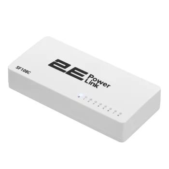 Комутатор 2E PowerLink SF108C, 8xFE, Некерований