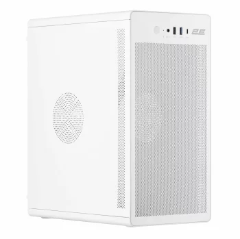Корпус 2E Credo V285W без БЖ, 1xUSB3.0, 1х USB 2.0, 1xUSB Type-C, 1x120мм, VGA 300мм, mATX, білий