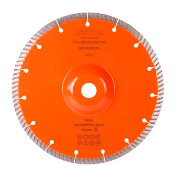 Круг алмазный отрезной 1A1R Turbo 230x2,3x9x22,23/F Laser CTH 230x22,23F GM