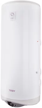 Водонагрівач електр. TESY Modeco Ceramic S круглий із теплообмінником GCV9S 1004724D C21 TS2RCP, 100л, 2,4кВт, сухий тен, мех. кер-ння, підключення з правого боку B, білий