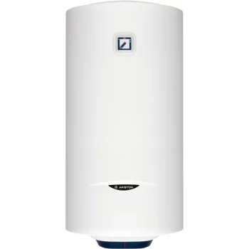 Водонагрівач електр. Ariston круглий BLU1 R PL DRY, 100л, 1,5кВт, сухий тен, мех. кер-ння, C, Італія, білий