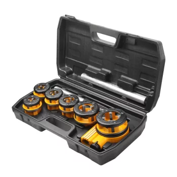 Плашки та мітчики Tolsen Профі, 1/4", 3/8", 1/2", 3/4", 1", 5/4", набір 9шт