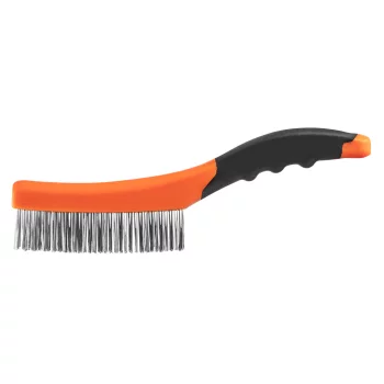 Щітка дротяна Neo Tools пряма, 4х16 рядів, прямий дріт 0.3мм, 260мм, двокомпонентне руків'я