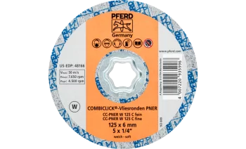 Круг шліфувальний повстяний 125*6 CC-PNER soft система COMBICLICK нерж.