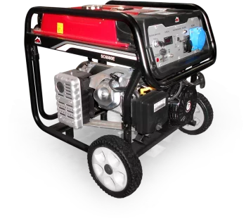 Генераторна установка SC6000E-II 1ф 5,0кВт, ел.старт, бак-25л, колеса