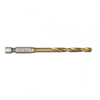 Свердло по металу Milwaukee RedHEX HSS-G TiN, 5х31х80мм