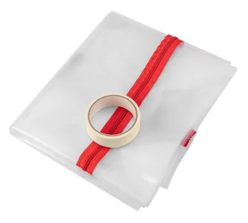 Пилозахисна шторка Neo Tools з замком L, 1230x2240мм, поліетиле, боковий замок, прозора