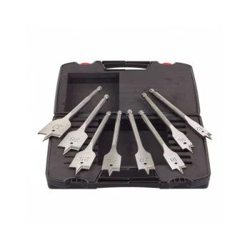 Свердло по дереву перове Milwaukee, 12-32мм, шестигранний хвостовик, кейс, набір 8шт