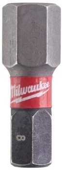 Біти Milwaukee Shockwave, Hex8х25мм, набір 2шт