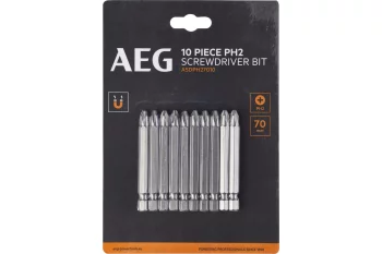 Біти ASDPH27010 AEG, РН2, 70мм, 10шт.