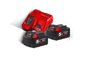 Набір акумулятора та зарядного пристрою Milwaukee M18 NRG-502С 2х5А·год Redlithium M18 ЗП M12-18FC
