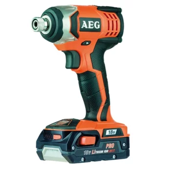 Гайковерт акум BSS18СLi AEG, 18В, 1,5Аг, 0-2400об/хв, 158Нм, хвостовик 1/4", Li-Ion, 2кг