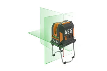 Нівелір лазерний CLG330-K AEG,зел,3 лінії+нж.точка, t°-20+60°C,вирів.3-5хв, дальність30м,точ.0,2мм/м