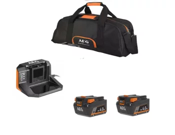 Набір акумуляторний SETLL1840SLK1 AEG (2 акум. L1840S,4.0Аг,18В; зар.пр. BL18S) сумка