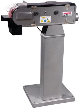 Верстат стрічково-шліфувальний, JET, JBSM-100, 1,5кВт, 230В/50Гц, 19м/хв,100мм,500мм,-15°+30°,Ø97мм