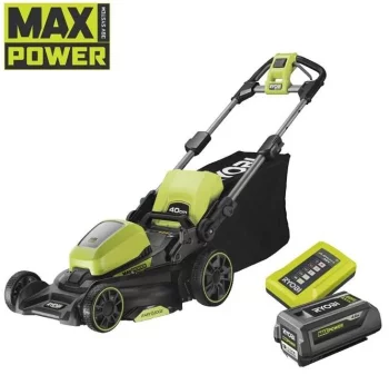 Газонокосарка акумуляторна Ryobi Max Power RY36LM40A-140 36В акб 1х4А·год 40см 50л 25-75мм 18.6кг